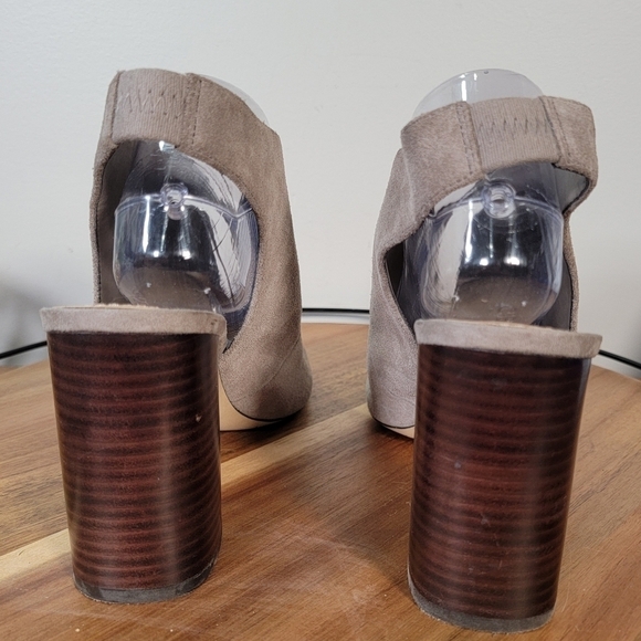 Gibson & Latimer Londyn Suede Slingbacks Booties Heels Size 10 - Picture 7 of 17